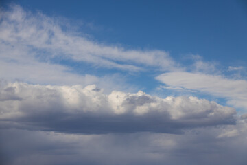 Blue sky and white clouds, cloudscape