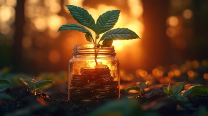 Growth of investment in a jar