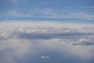 Blue sky and white clouds, cloudscape