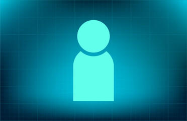 Vector illustration on a blue checkered background.