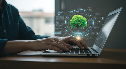 Sustainable Technology Using Laptops for Environmental Conservation