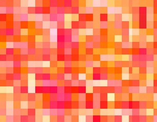 Fototapeta premium Abstract orange and pink pixelated pattern. Ideal for backgrounds, websites, and designs.