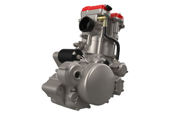 3d model realistic view render high Performance 630cc Single Cylinder 4-Stroke Motorcycle Engine for Supermoto, Enduro, and Dual Sport Applications &ndash; Model SM TE Type 5842 