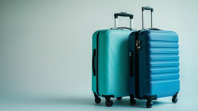 Stylish Travel Luggage in Modern Design for Holiday or Business Trip