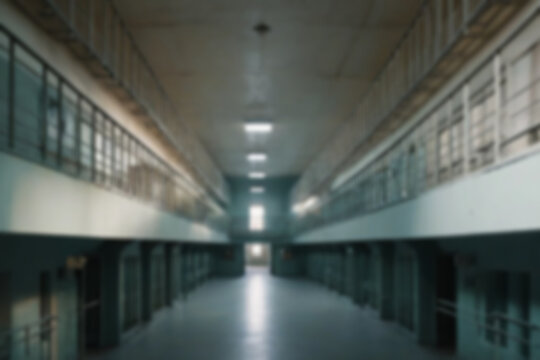 blur prison, underground iron bars, dark theme, criminal prison, with blur prison background