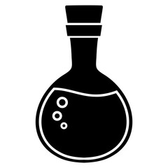 flask laboratory equipment icon vector 