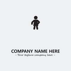 Flower illustration black and white for logo company vector image