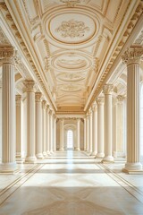 Obraz premium Architectural interior hall space