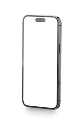 Blank mobile phone on white background