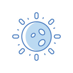 Sun Icon vector stock illustration