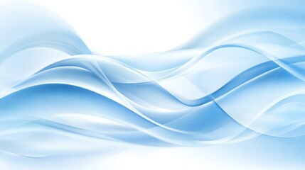 Abstract Blue Wave Background Design