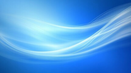 Fototapeta premium Abstract Blue and White Wave Background Design