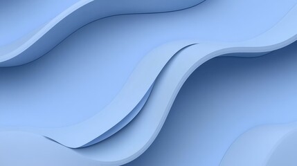 Fototapeta premium Abstract Blue Wave Forms Background Design