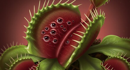 Venus flytrap closeup