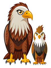 eagle on white background