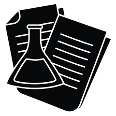 isolated scientific research papers onwhite background