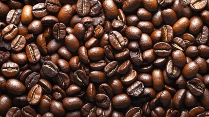 Obraz premium Close-up of coffee beans