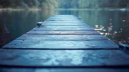 Serene Lake Dock: A Peaceful Escape to Nature
