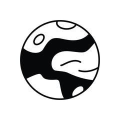 Mercury Icon vector stock illustration