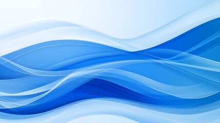 Obraz premium Abstract Blue Wave Background Design