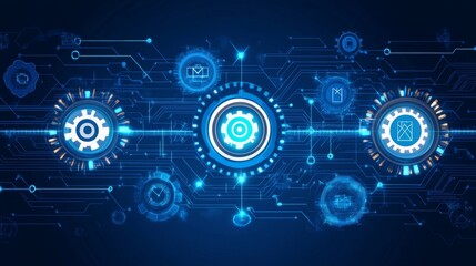 Futuristic Technology Circuit Design