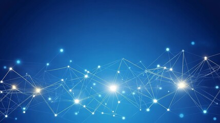 Fototapeta premium Abstract Network Design - Futuristic Technology Illustration