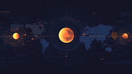 Lunar eclipse over Earth