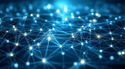 Obraz premium Intricate Network Design: A Visual Representation of Interconnectivity