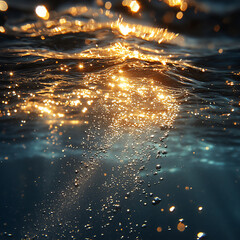 rising silver flakes