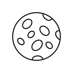 Moon Icon vector stock illustration