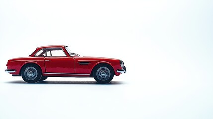 Red classic toy car