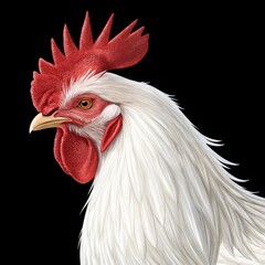 rooster isolated on white background