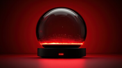 Red orb, glowing inside