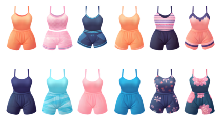 Professional Vector Female Fashion Swimsuit Icons for Various Uses