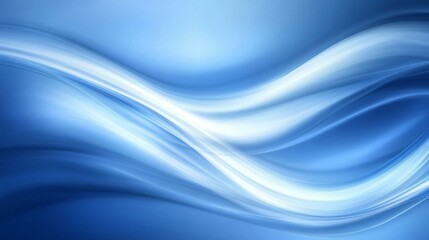 Obraz premium Abstract Blue and White Wave Design