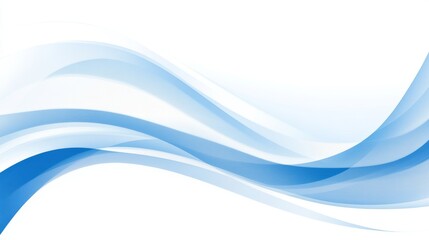 Abstract Blue Wave Background Design
