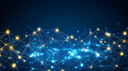 Obraz premium Abstract Network Design - Futuristic Technology