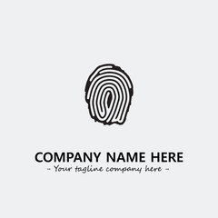 Fingerprint logo company design vector illustration