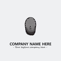 Fingerprint logo company design vector illustration