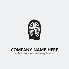 Fingerprint logo company design vector illustration