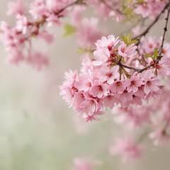 Naklejka premium pink cherry blossom, pink cherry blossoms, pink cherry blossom in spring