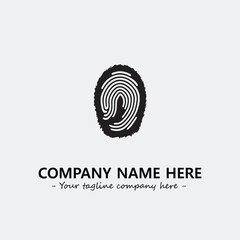 Fingerprint logo company design vector illustration