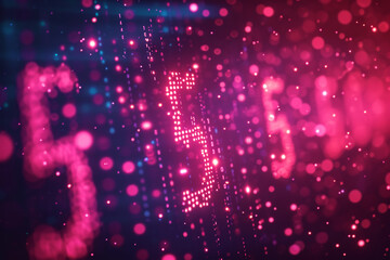 revolutionary 5G technology enhances network capabilities, technological processes, digital storage, science education, and more, with its abstract digital data background art  