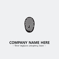 Fingerprint logo company design vector illustration