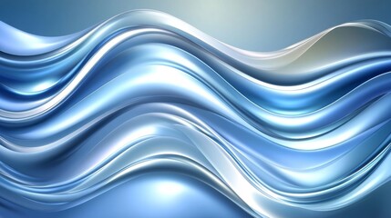 Fototapeta premium Abstract Blue Wave Design Background