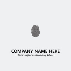 Fingerprint logo company design vector illustration