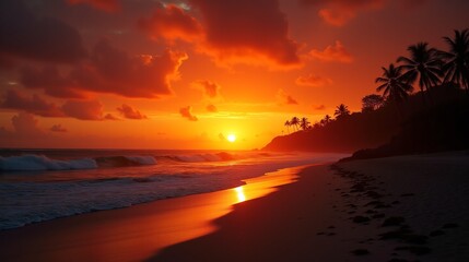 Sunset Serenity: Horizon's Glow
