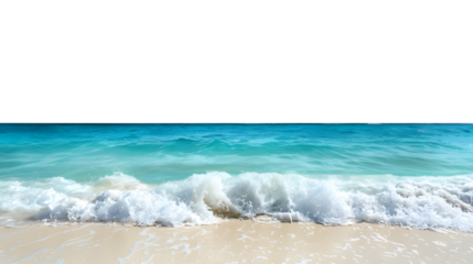 Spectacular View of Caribbean Sea and Clouds Over Cancun Beach in Mexico