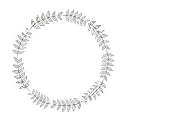 手描きのおしゃれなボタニカルフレーム