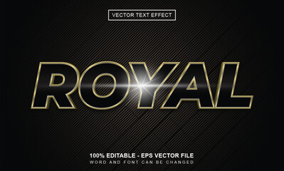 Obraz premium Editable text effect royal text style concept